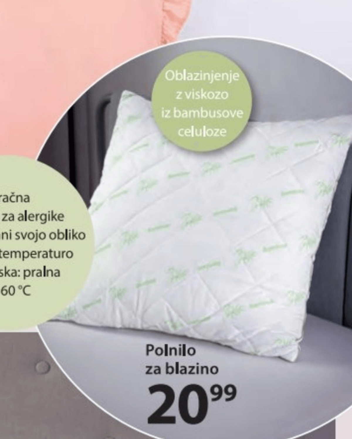 Polnilo za blazino - Akcija v trgovini NKD