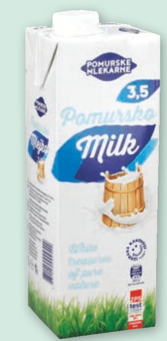 Pomursko mleko 1 l Pomurske Mlekarne - Akcija v trgovini Spar
