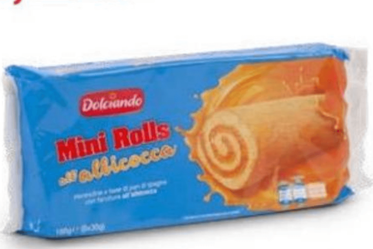 Mini rolade z mareličnim polnilom 6 kosov, 180 g Dolciando - Akcija v trgovini Eurospin