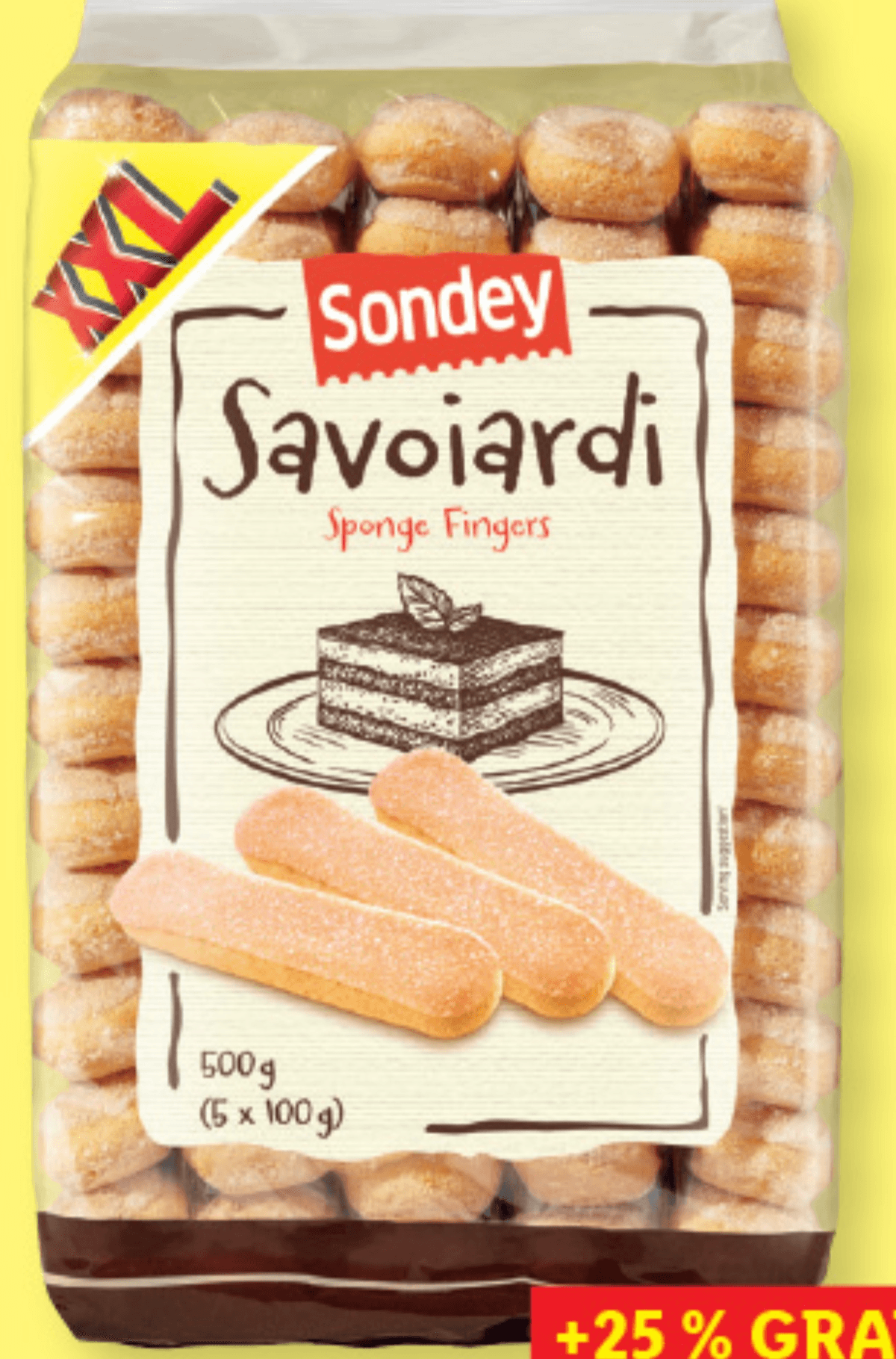 Sondey Piškoti Savoiardi XXL 500 g - Akcija v trgovini Lidl