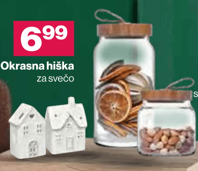 Okrasna hiška - Akcija v trgovini Mercator