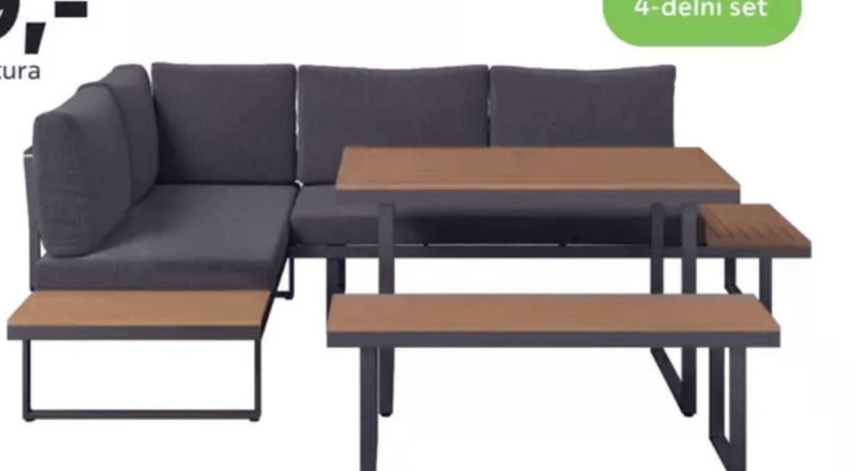 Lounge garnitura „HOTTIE" 4-delni set - Akcija v trgovini Mömax