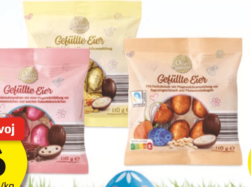 Osterphantasie Mini Jajčka 110 g - Akcija v trgovini Hofer