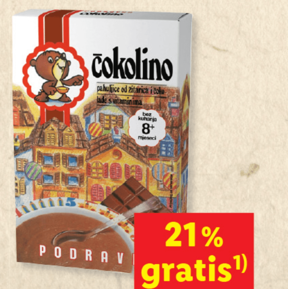 Podravka Čokolino 200 g - Akcija v trgovini Lidl