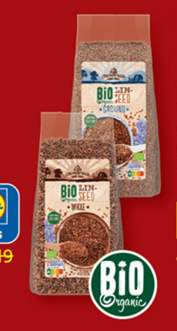 Crownfield Bio lanena semena 500 g - Akcija u trgovini Lidl