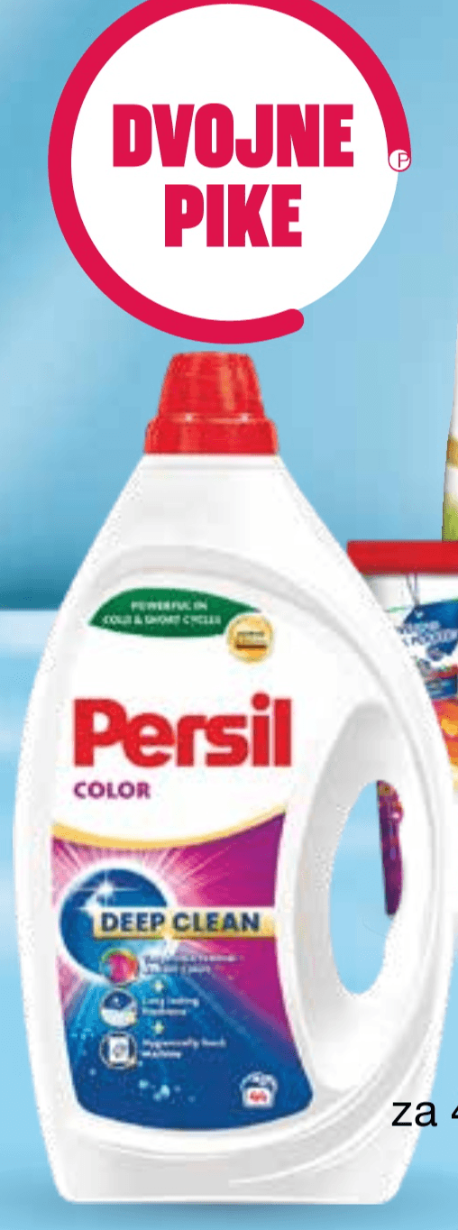 Detergent za pranje perila Persil gel 1,98 l za 44 pranj, 1,8 l za 40 pranj, prah 2,2 kg za 40 pranj, 1,98 kg za 36 pranj, kapsule 26/1, 23/1 - Akcija v trgovini Mercator