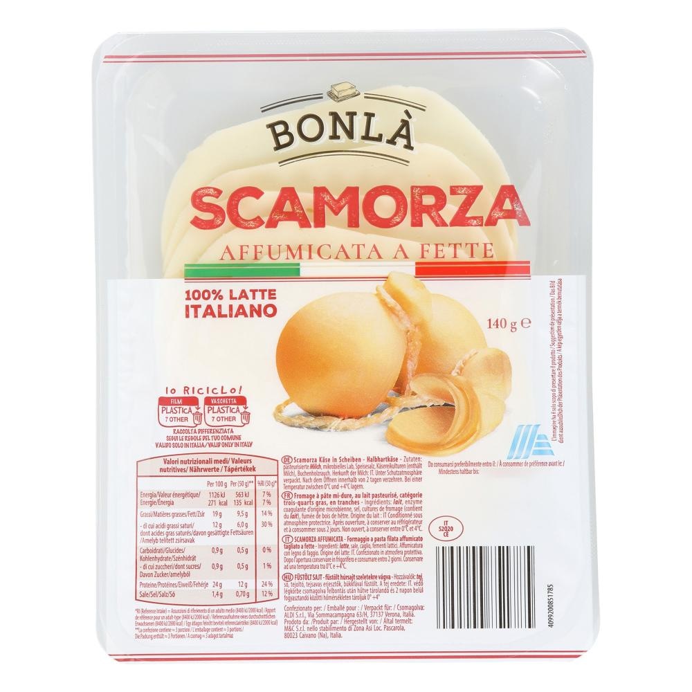 Bonlà Scamorza Affumicata a Fette 140 g - Akcija v trgovini Hofer