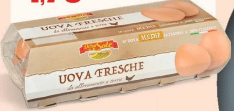 Jajca iz hlevske reje 10 kosov Delizie dal Sole - Akcija v trgovini Eurospin