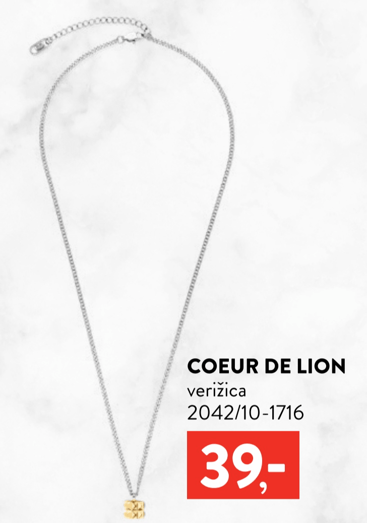 COEUR DE LION verižica 2042/10-1716 - Akcija v trgovini Regal Shop
