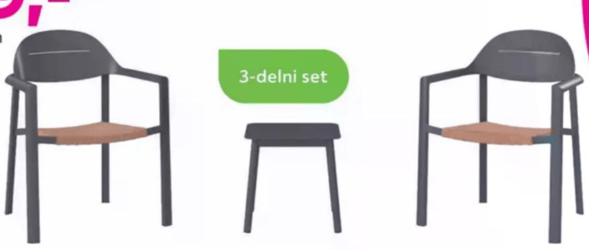 Set za balkon „SYDNEY" - Akcija v trgovini Mömax