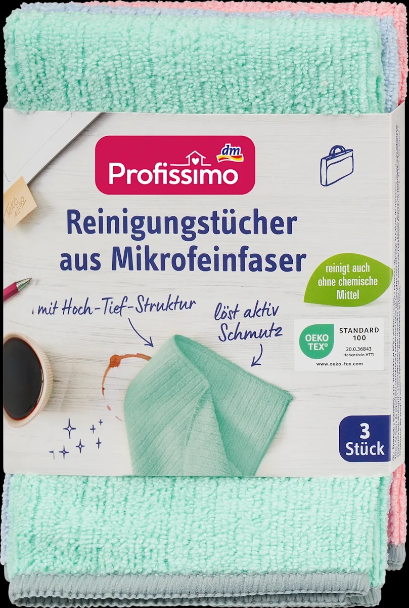 Profissimo krpa iz mikrovlaken 3 kosi - Akcija v trgovini Dm