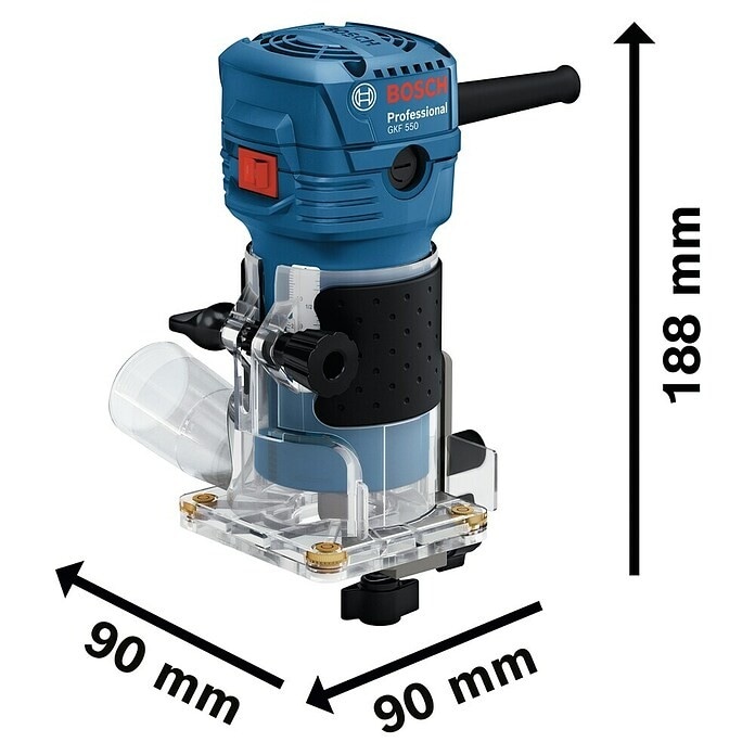Ročni nadrezkar Bosch Professional GKF 550 - Akcija v trgovini Merkur