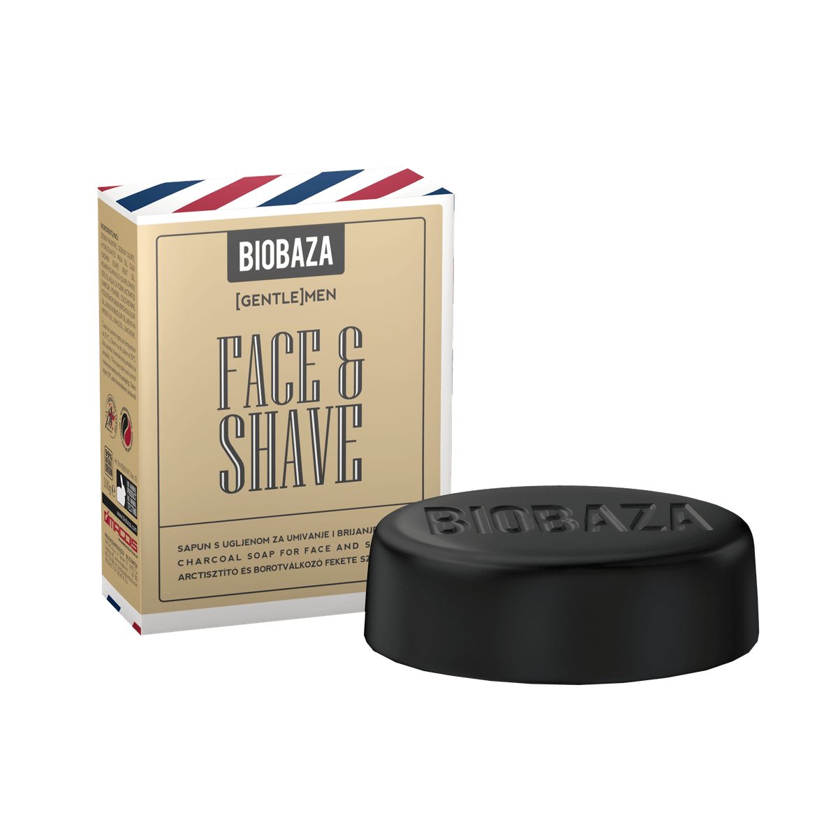 Biobaza Men Trdo črno milo 100 g - Akcija v trgovini Tuš