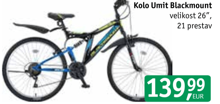 Kolo Umit Blackmount - Akcija v trgovini Jager