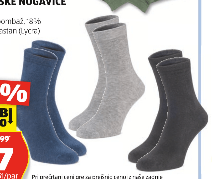 UP2FASHION BASICS Ženske/moške nogavice 5 parov - Akcija u trgovini Hofer