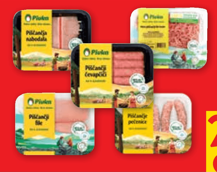 Vse sveže pakirano meso Pivka - Akcija v trgovini Spar