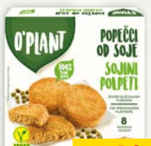 Sojini polpeti O'Plant 400 g - Akcija v trgovini Tuš