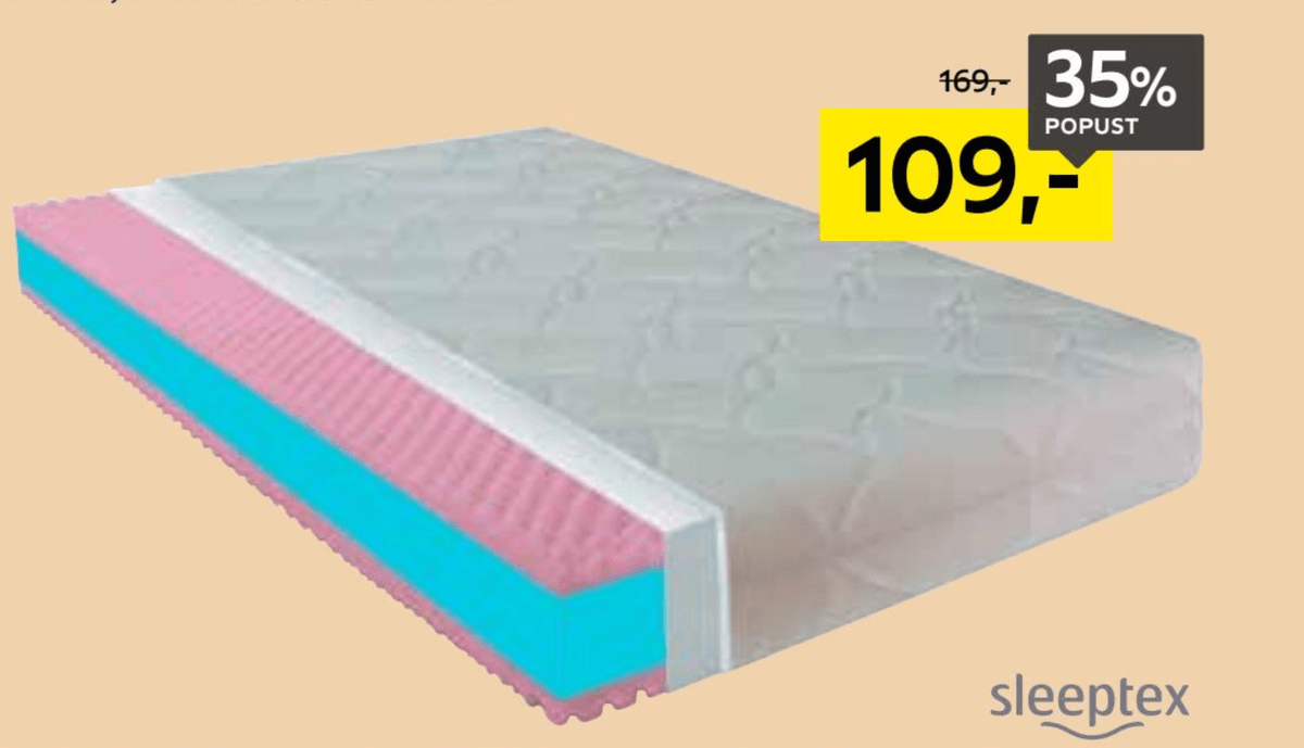 Ležišče iz udobne pene - Akcija v trgovini Lesnina