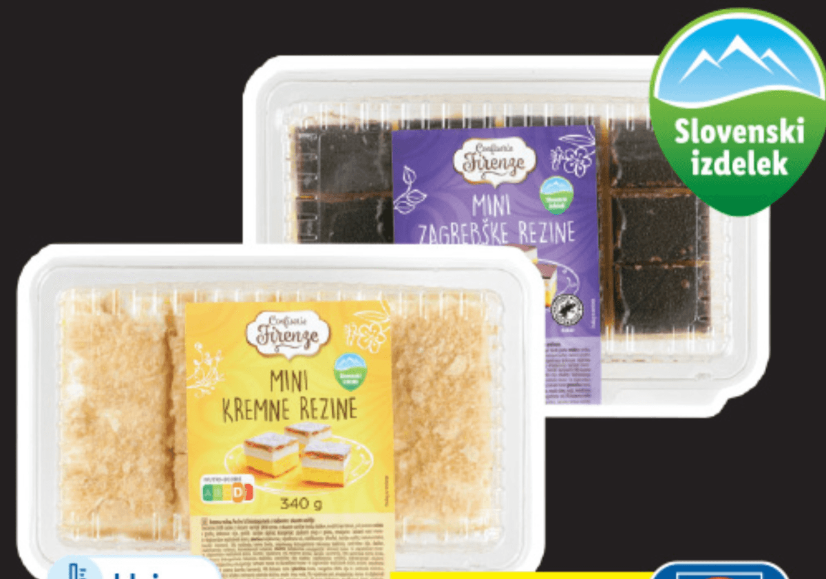 Confiserie Firenze Mini rezine 340 g - Akcija v trgovini Lidl