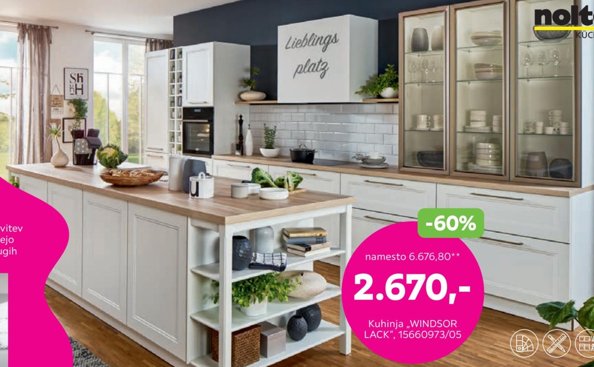 Kuhinja „WINDSOR LACK" nolte - Akcija v trgovini Mömax