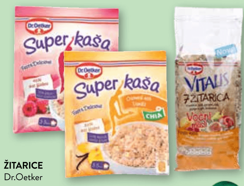 Dr.Oetker žitarice - Akcija v trgovini Spar