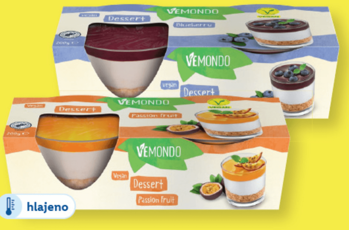 VEMONDO Veganski desert v plasteh 200 g - Akcija v trgovini Lidl