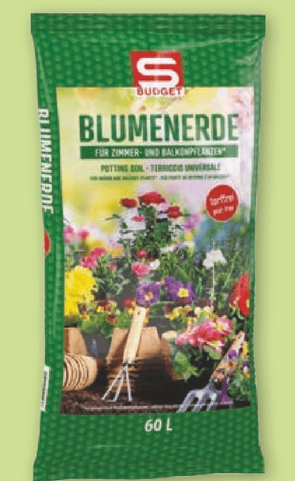 BlumenErde Zemlja brez šote 60 L S Budget - Akcija v trgovini Spar