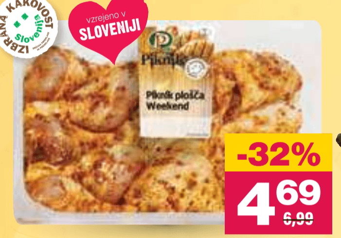 Piknik plošča PP Weekend Perutnina Ptuj - Akcija v trgovini Mercator