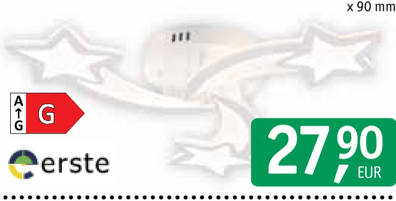 Svetilka stropna LED Erste Star - Akcija v trgovini Jager