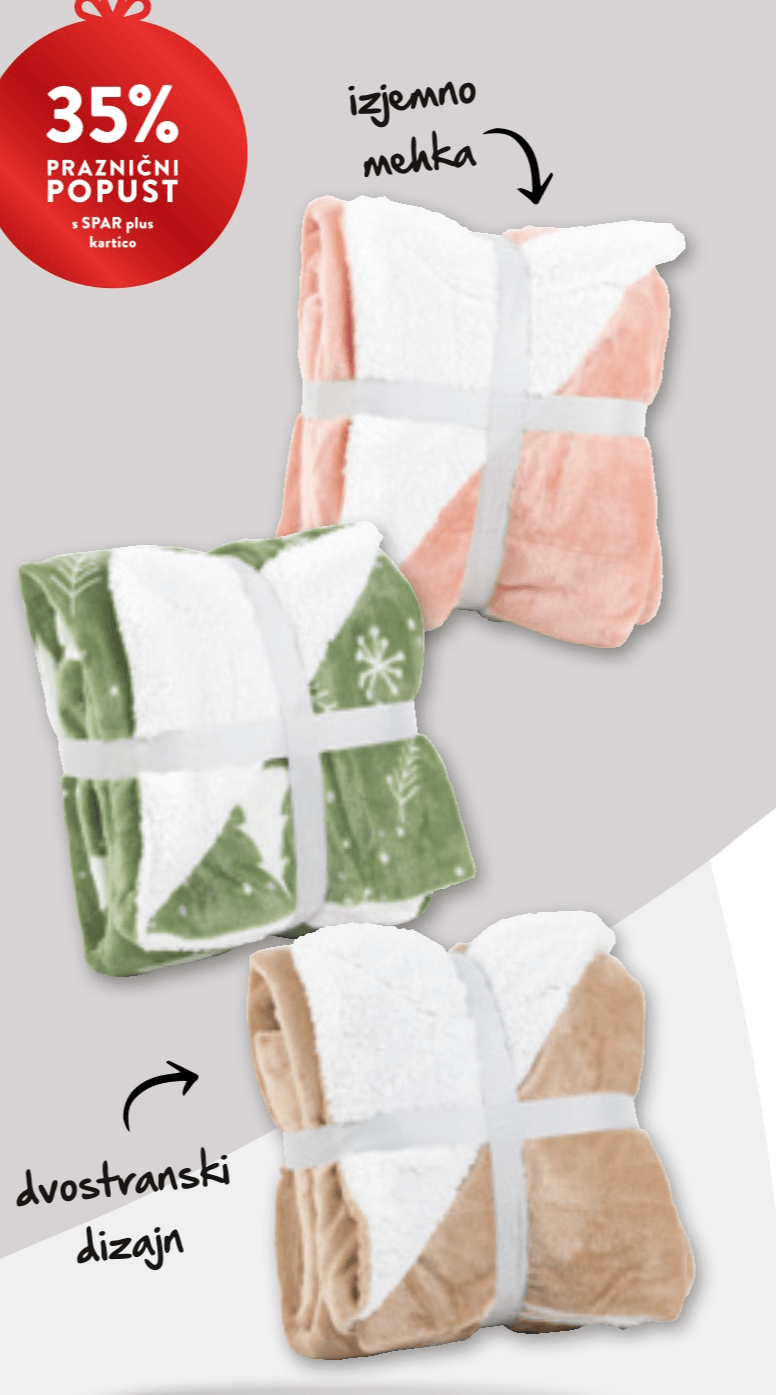 Odeja Aspen cca 130 x 170 cm - Akcija v trgovini Spar