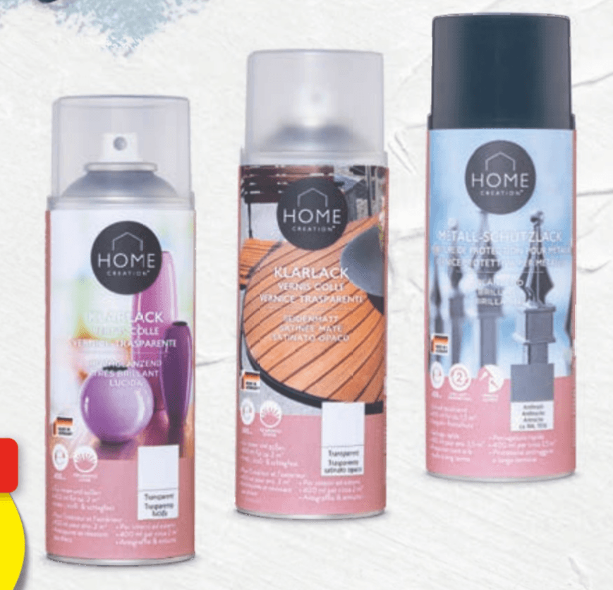 Home Creation Lak v razpršilu 400 ml - Akcija v trgovini Hofer