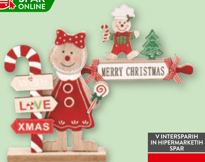 Dekorativni okrasek - Akcija v trgovini Spar