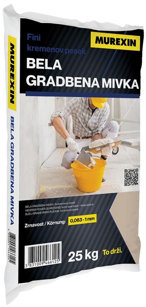 Bela gradbena mivka Murexin 25 kg Akcija v trgovini Obi