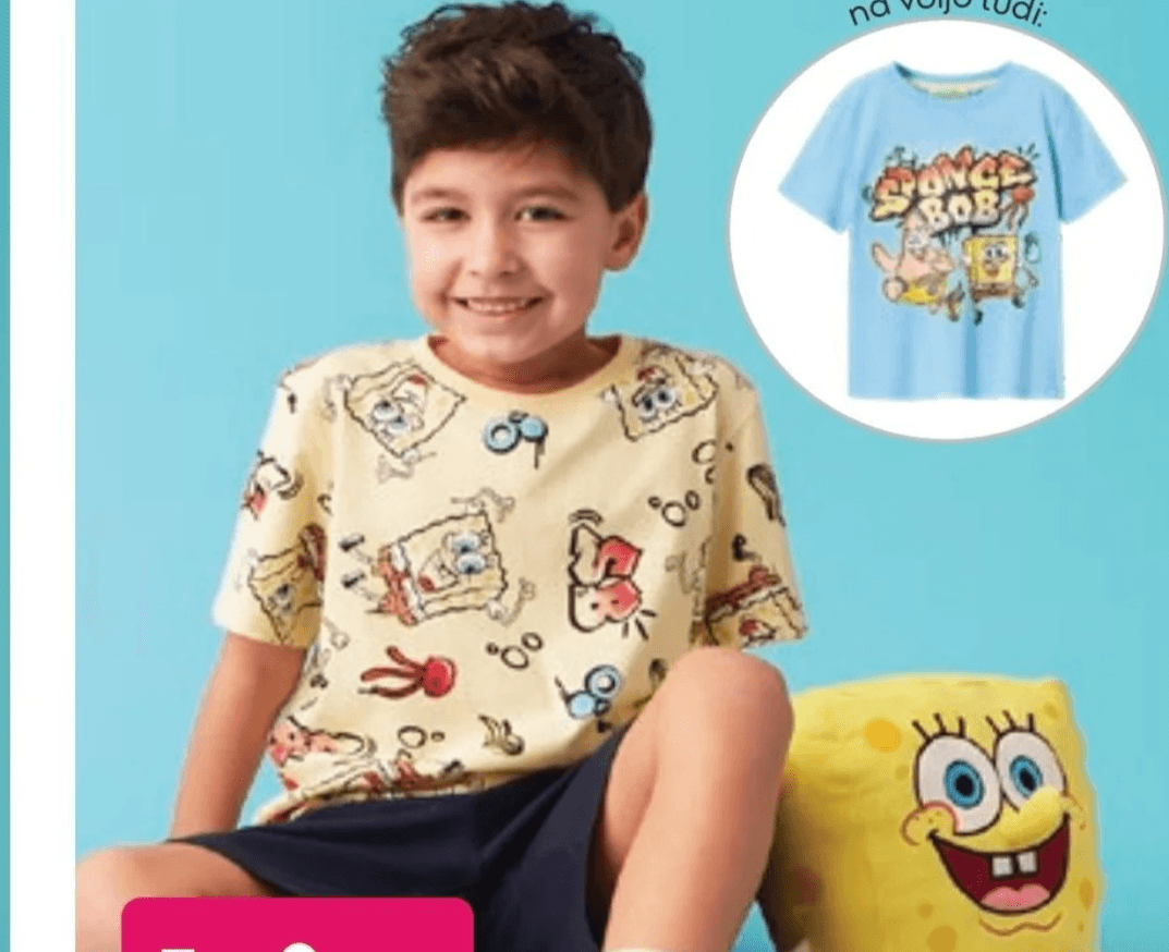 Majica za dečke SpongeBob - Akcija v trgovini Pepco