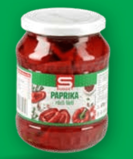 Fileti rdeče paprike 670 g S-BUDGET - Akcija v trgovini Spar