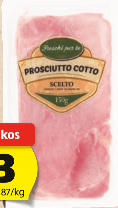 Kuhan pršut 150 g Freschi per te - Akcija v trgovini Hofer