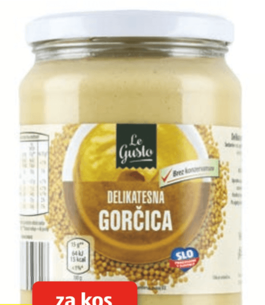 Le Gusto Delikatesna gorčica 680 g - Akcija v trgovini Hofer