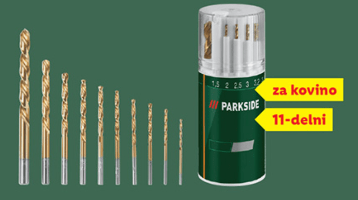 PARKSIDE Komplet svedrov za kovino 11-delni - Akcija u trgovini Lidl