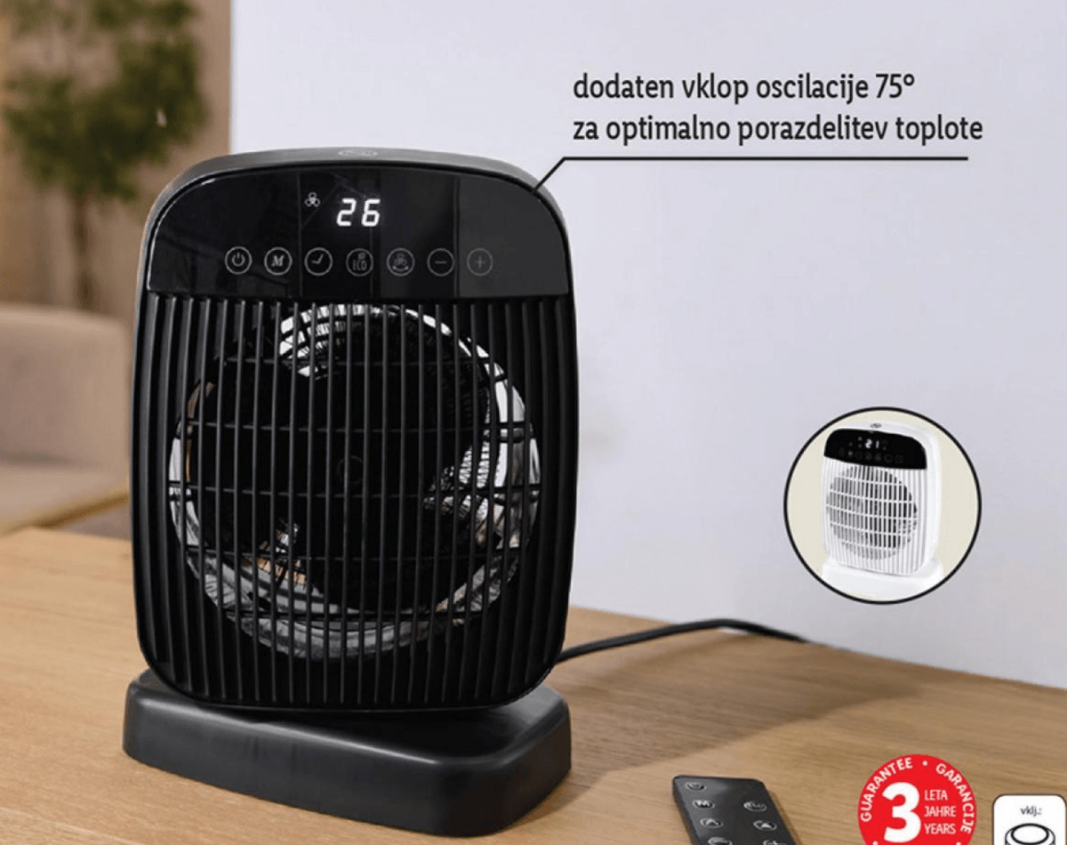 Tronic ventilatorski grelnik Akcija v trgovini Lidl