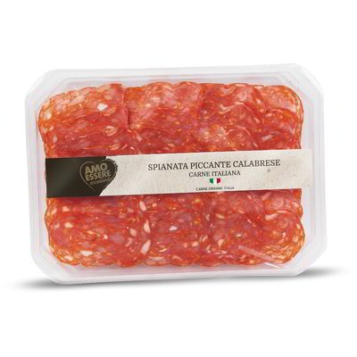Amo Essere Pikantna salama Spianata iz Kalabrije 100 g - Akcija v trgovini Eurospin