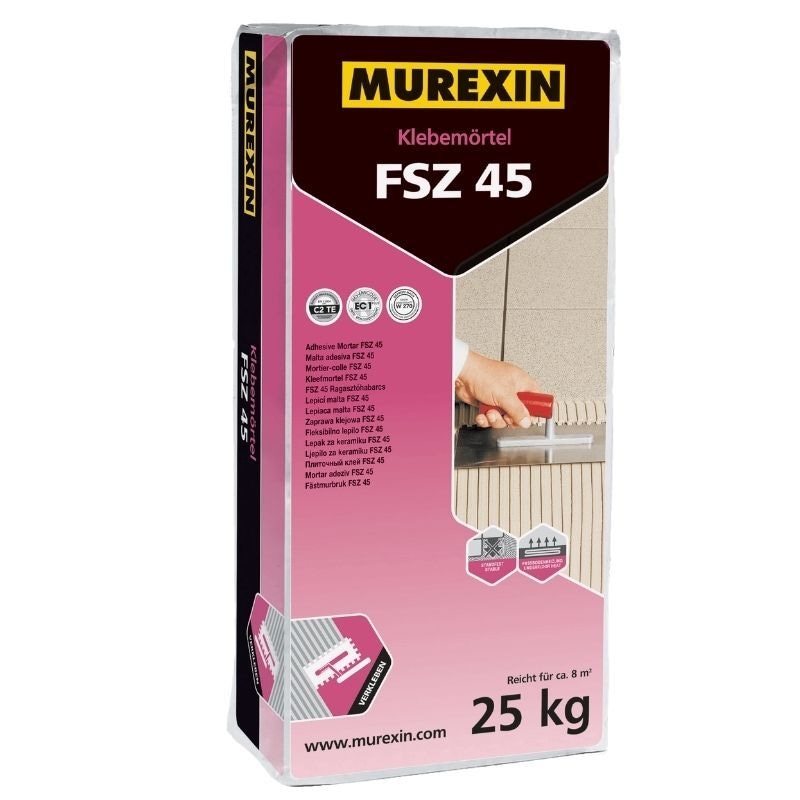 Fleksibilno lepilo za keramiko MUREXIN FSZ 45 25 kg - Akcija v trgovini Pevex