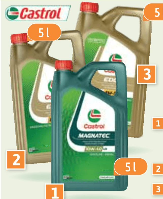 Motorno olje Edge 5W40 Castrol - Akcija v trgovini E.Leclerc