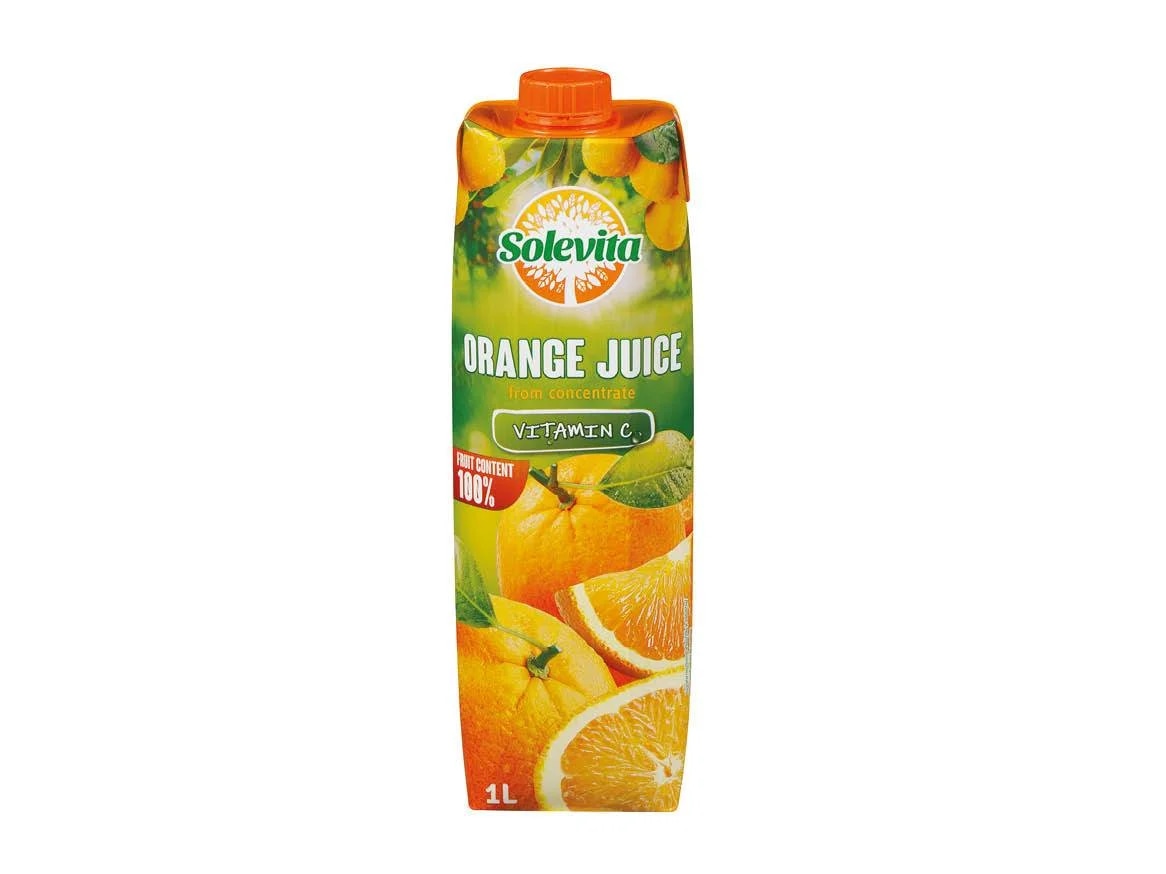 Solevita Pomarančni sok 1L - Akcija v trgovini Lidl