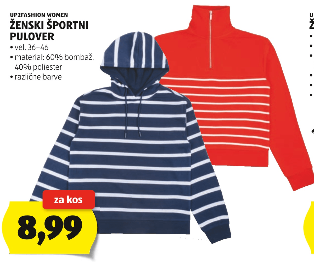 UP2FASHION WOMEN Ženski športni pulover - Akcija v trgovini Hofer
