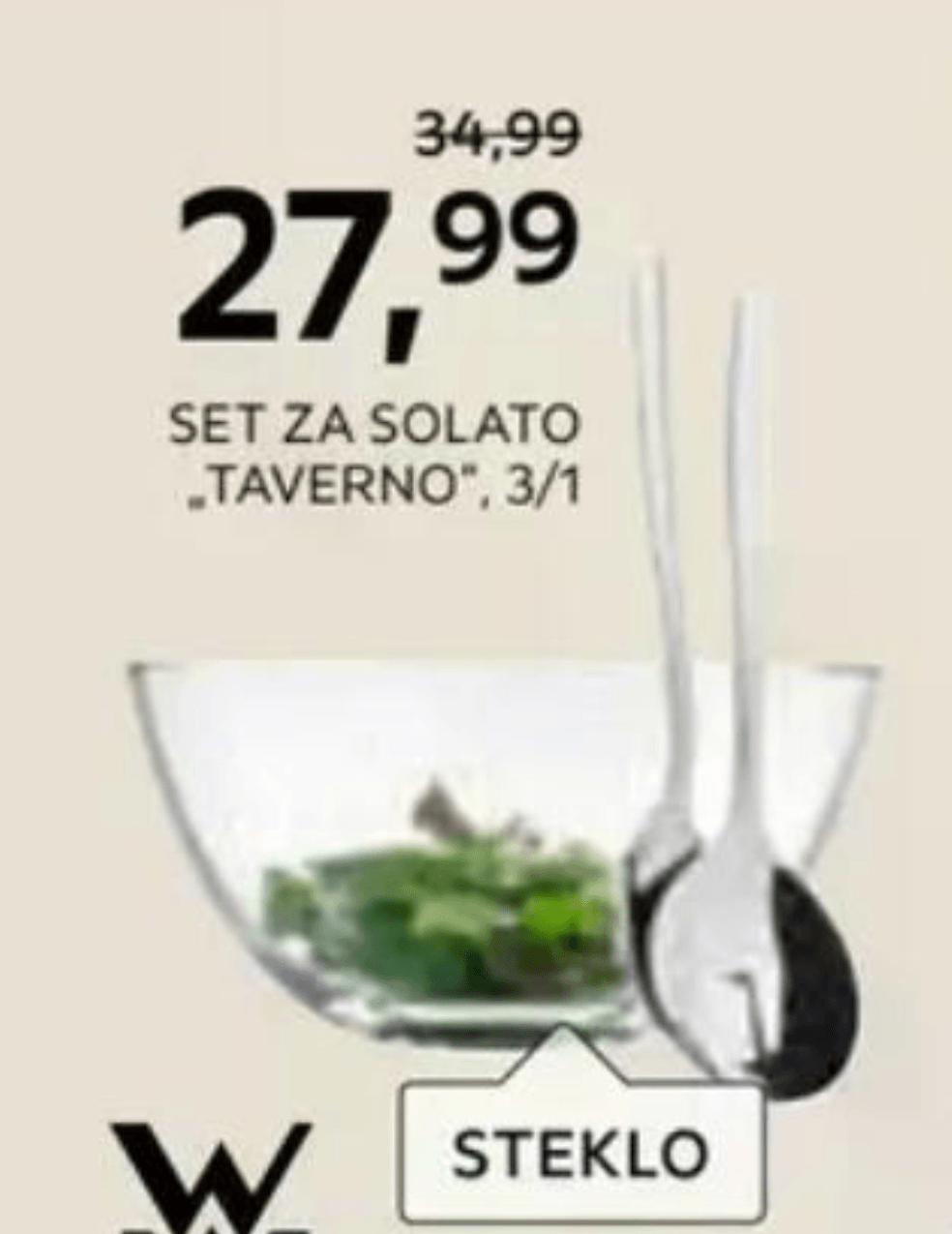 Set za solato "TAVERNO" 3/1 WMF - Akcija v trgovini Lesnina