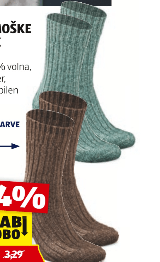 Ženske/Moške nogavice - Akcija v trgovini Hofer