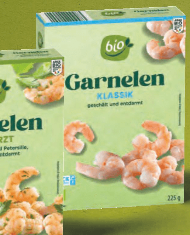 Bio zamrznjene garnele 250 g/225 g Akcija v trgovini Hofer