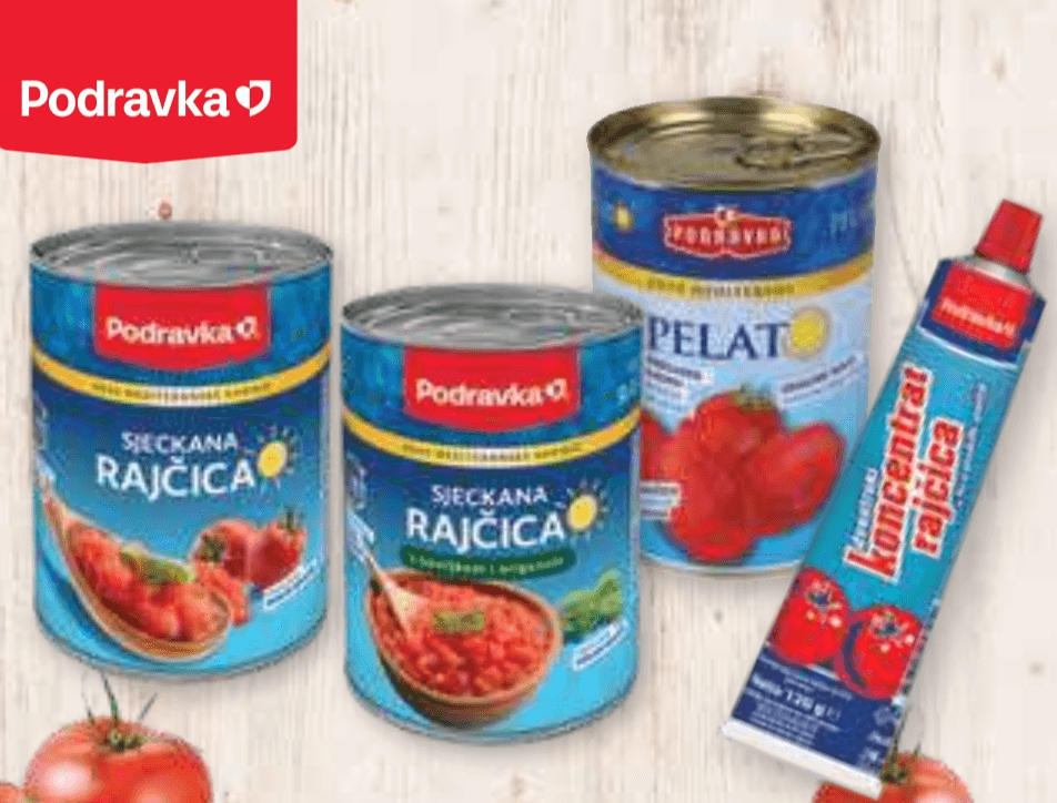 Izbrani paradižniki Podravka - Akcija v trgovini Mercator