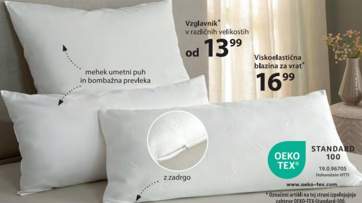 Vzglavnik - Akcija v trgovini NKD