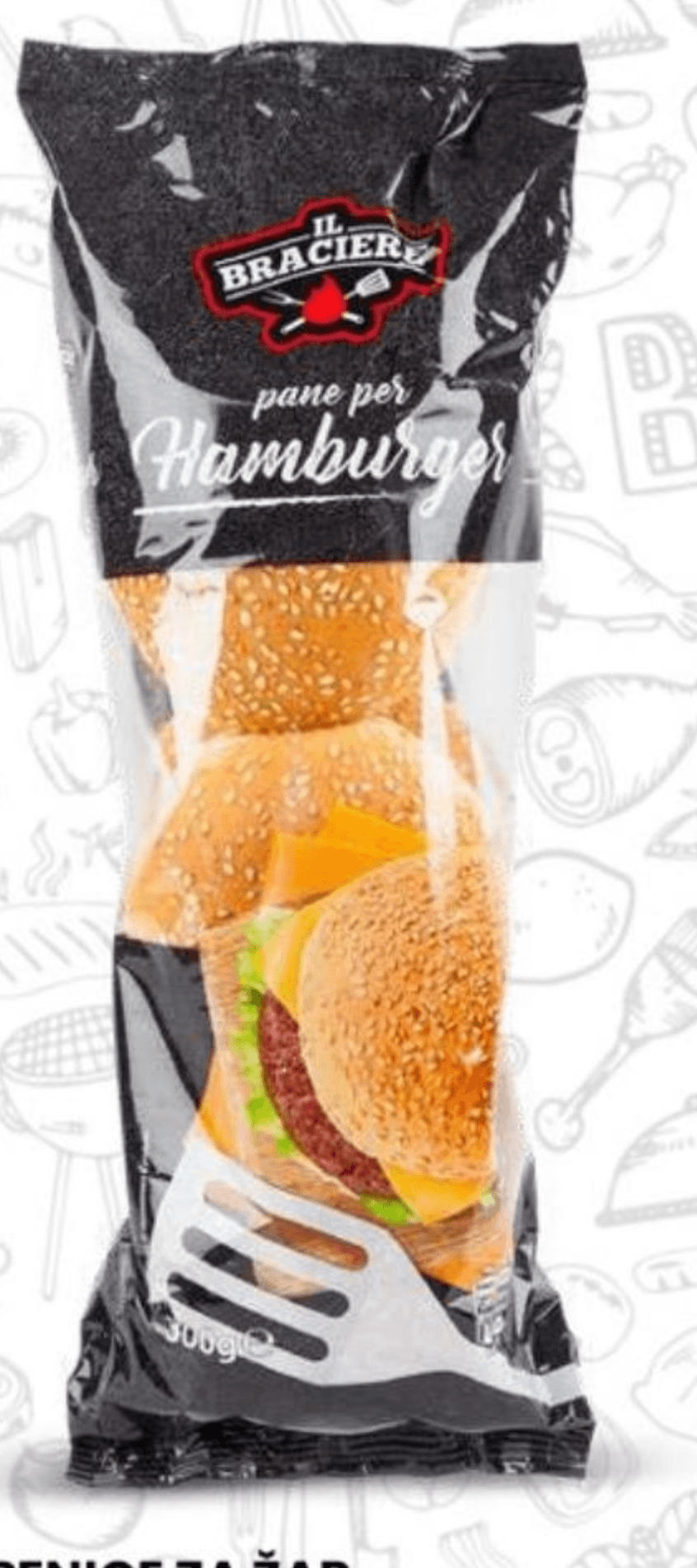 IL BRACIERE Kruh za hamburger 300 g - Akcija v trgovini Eurospin